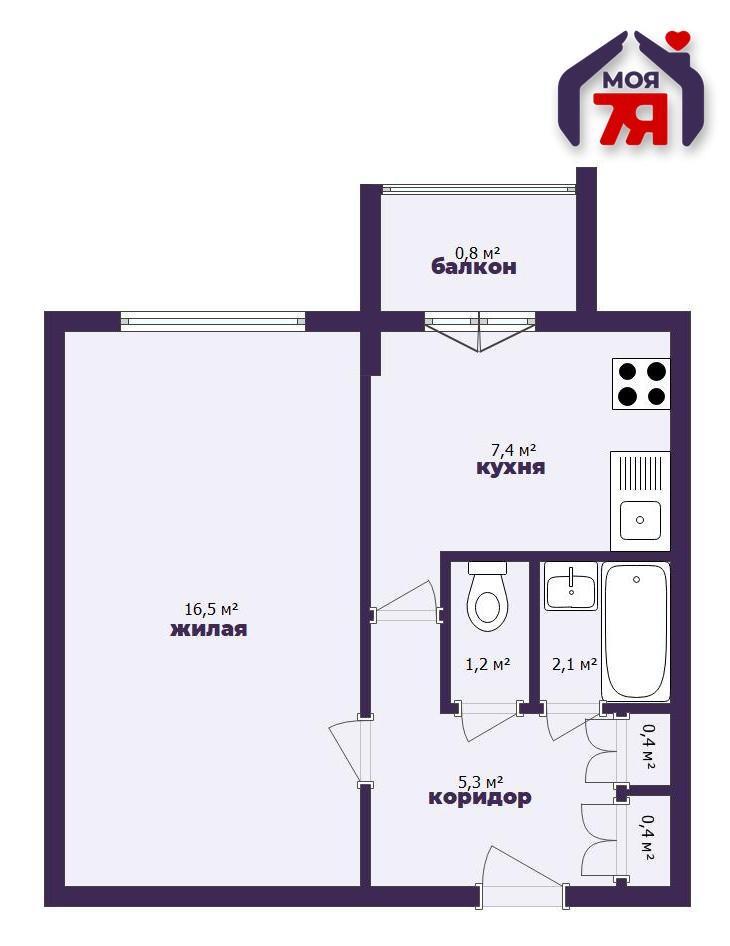 1-пакаёвая кватэра па адрасе г. Минск, Беломорская ул., д. 14