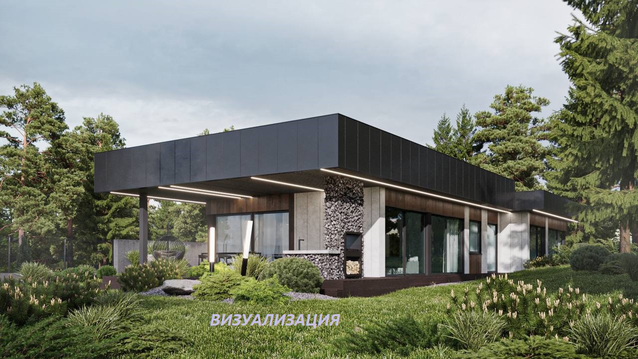 Дом па адрасу Современный коттедж в уголке природы п.Опытный