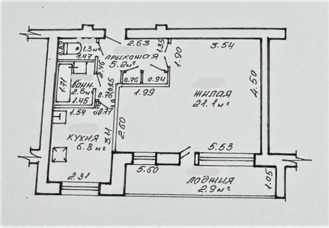 1-комнатная квартира по адресу 1-комн кварт ул. Октябрьская, 35, г. Ветка