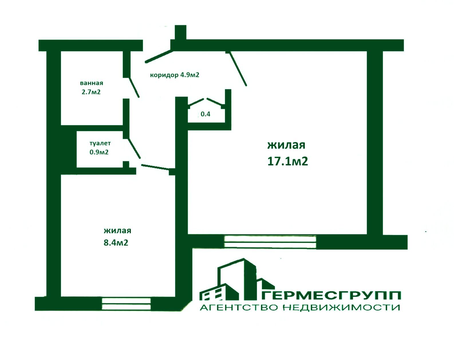 1-комнатная квартира по адресу г. Лида, А.Невского ул., д. 44