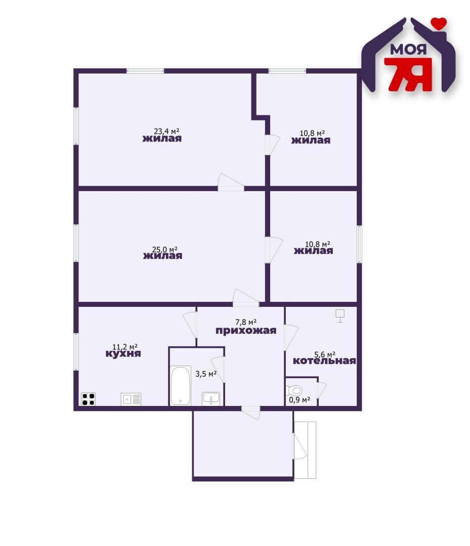 Дом по адресу гп. Смиловичи, Школьная ул.