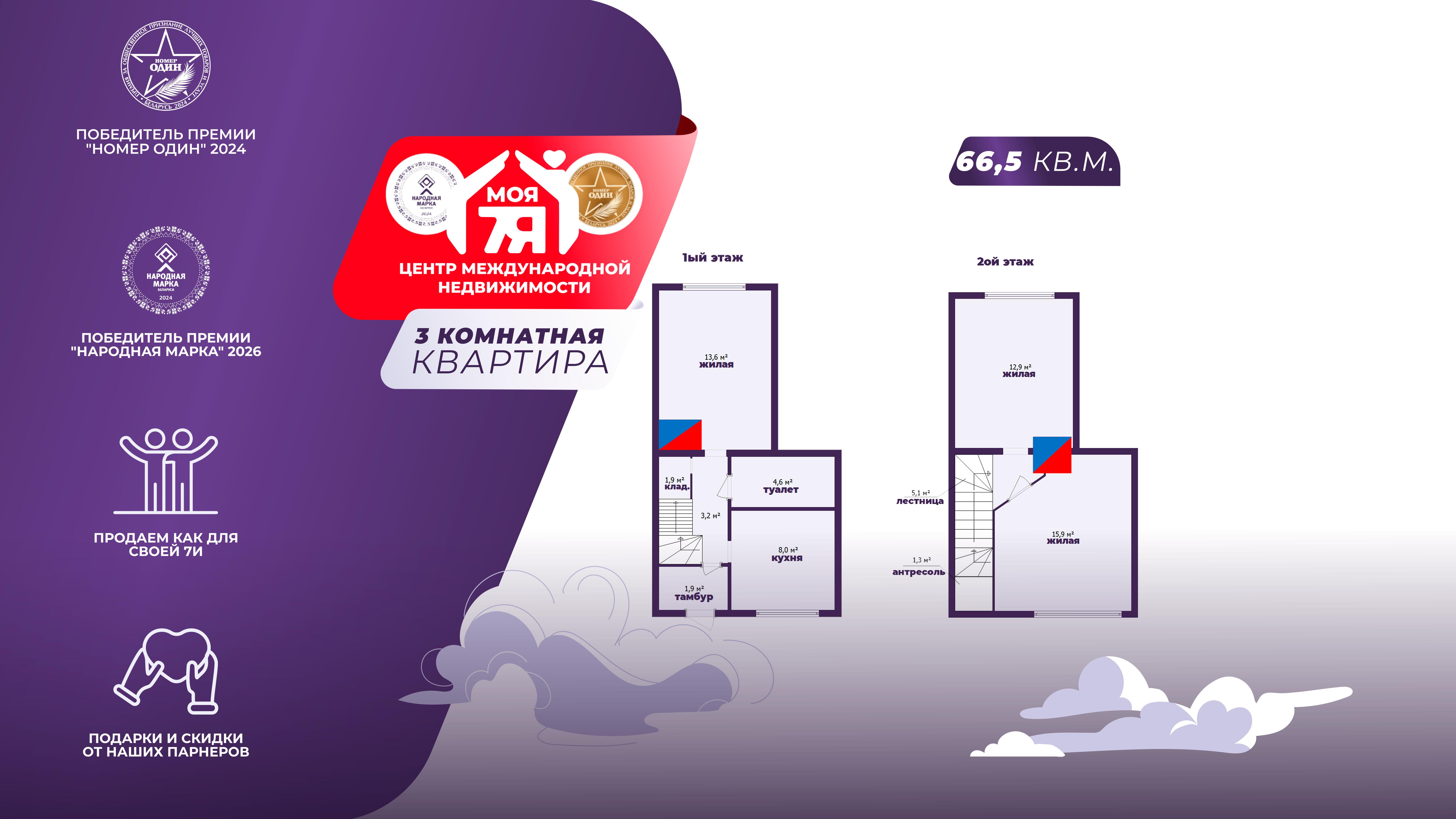 3-пакаёвая кватэра па адрасе аг. Косино, Школьная ул., д. 87