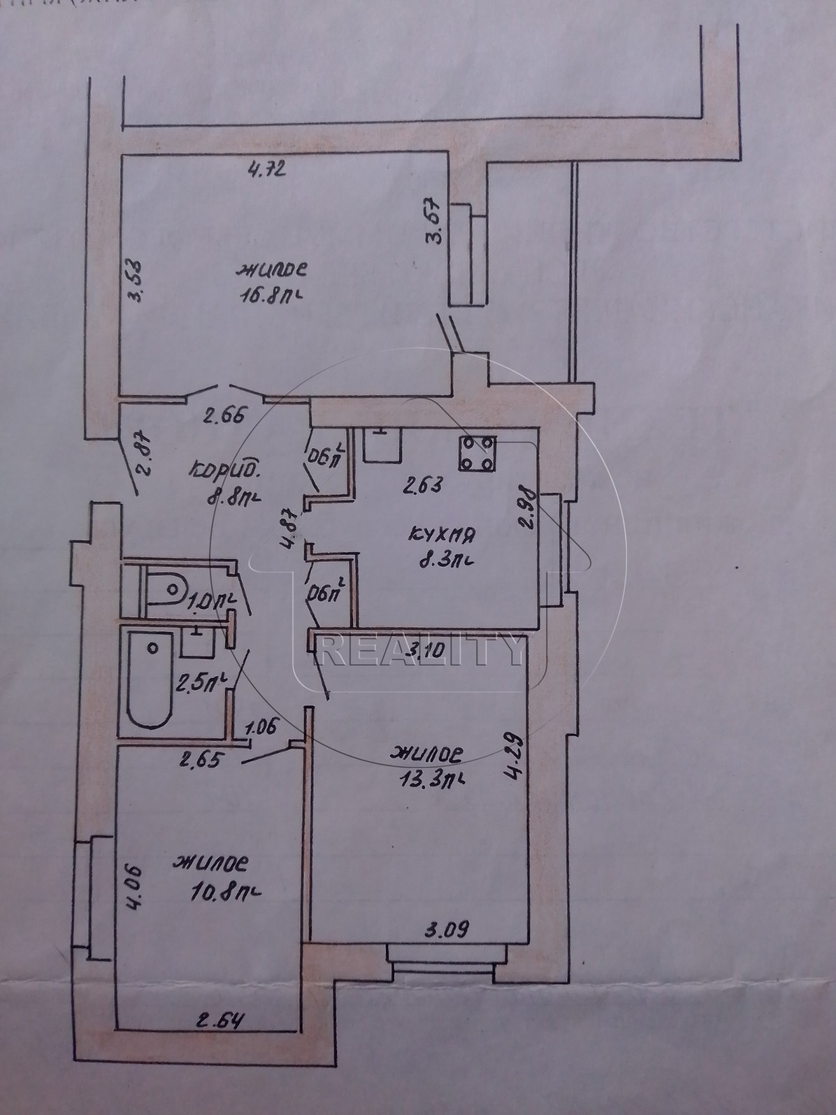 3-комнатная квартира по адресу Продажа 3-комнатной квартиры