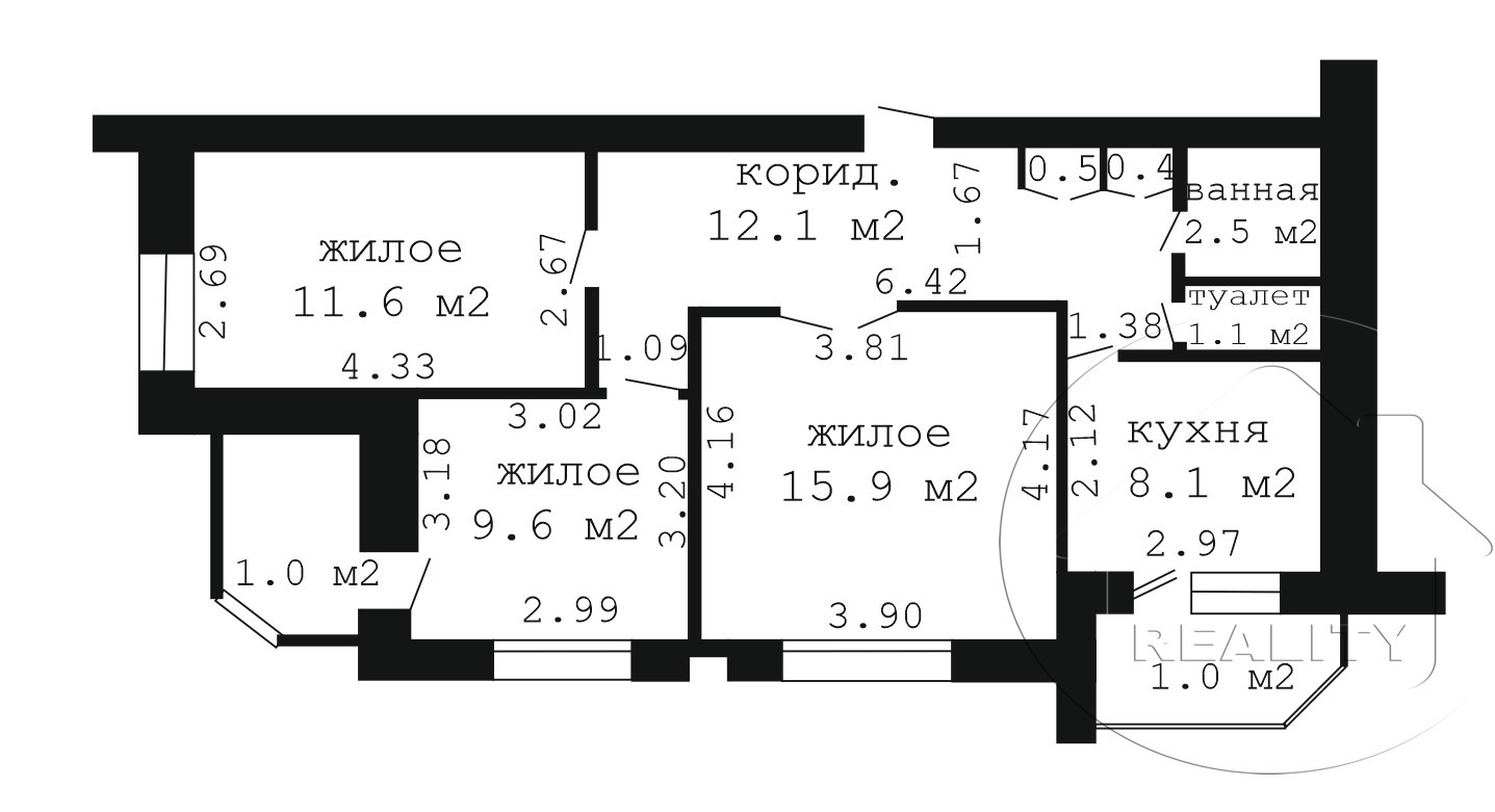 3-пакаёвая кватэра па адрасе ул. Гаврилова, Брест, Брестская область