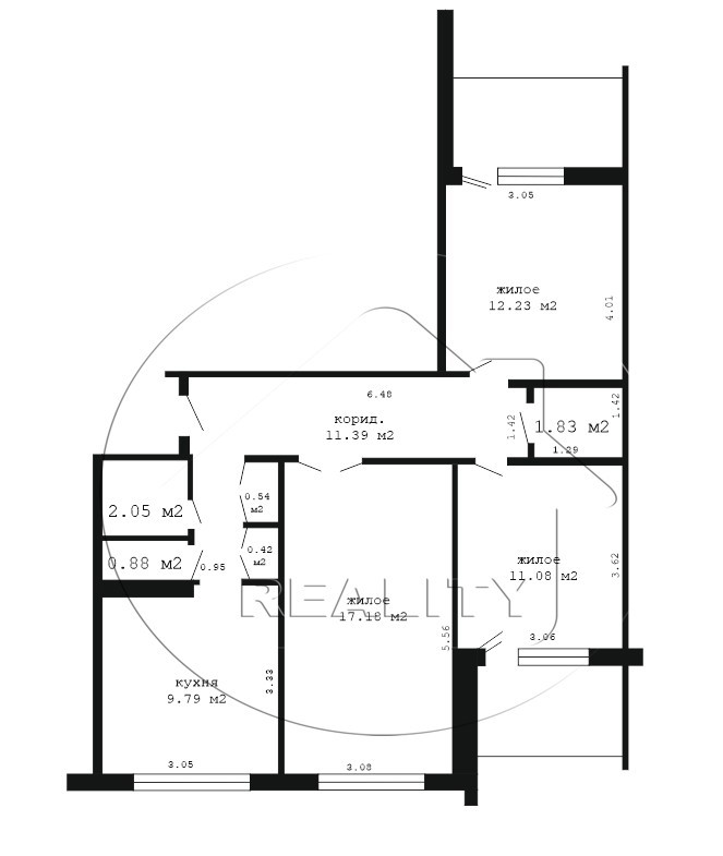 3-пакаёвая кватэра па адрасе ул. Писателя Смирнова, Брест, Брестская область