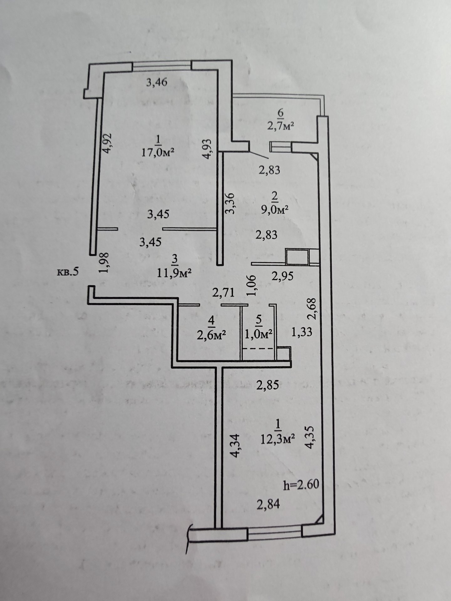  квартира по адресу ул. Алексея Пысина, 25, Могилёв