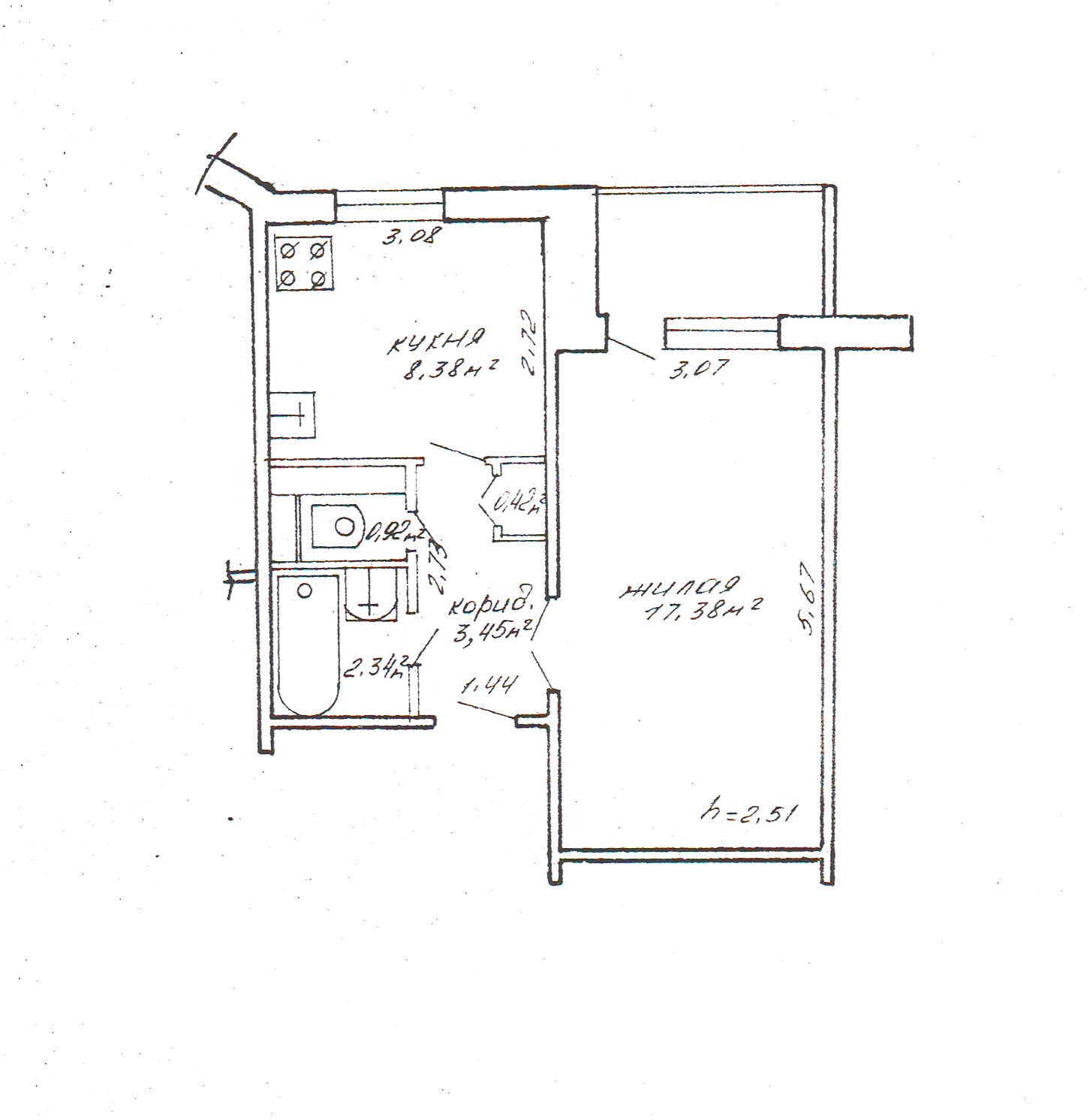 1-комнатная квартира по адресу ул. Голубева, 11, Минск, Минск
