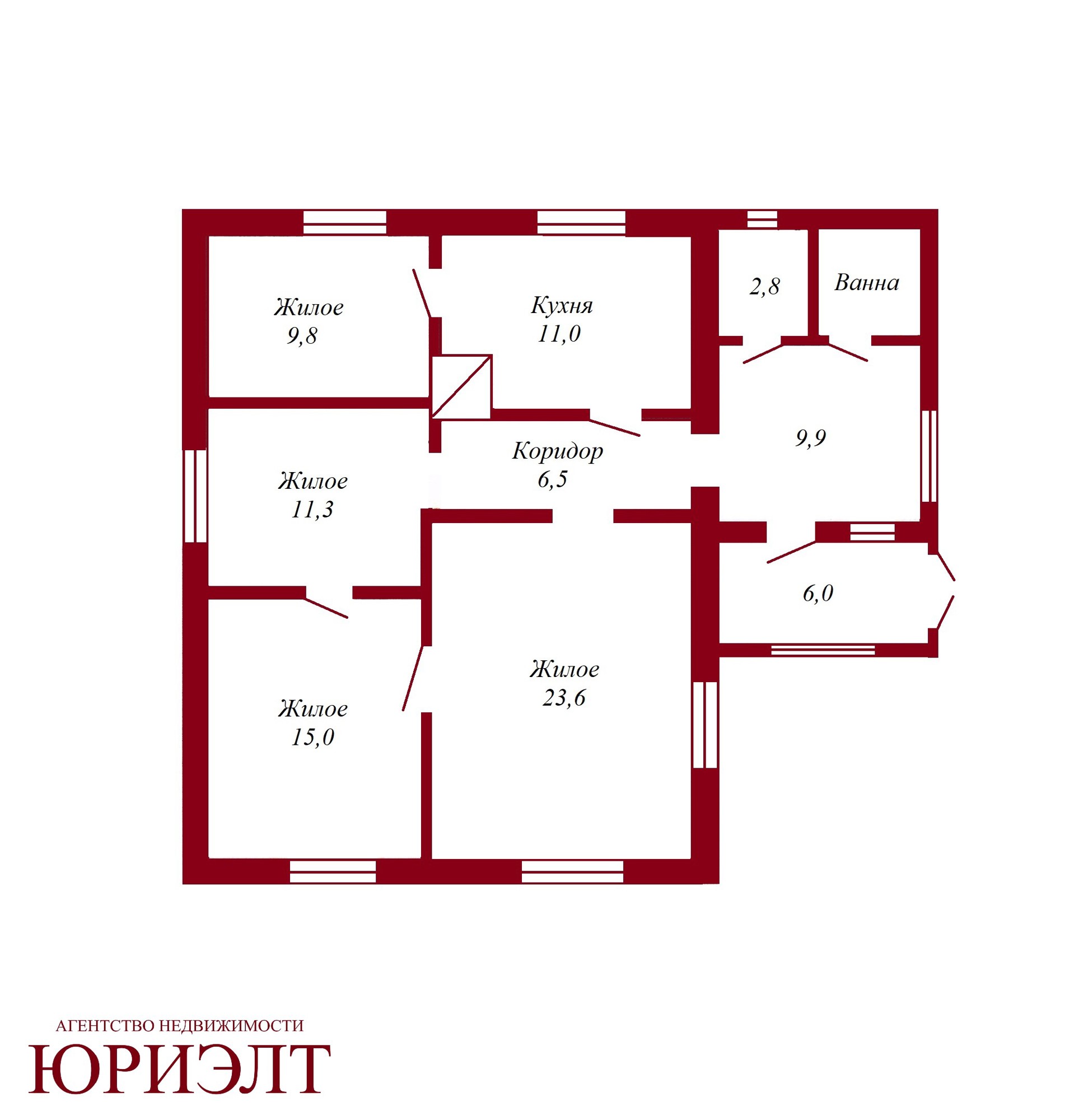 Дом по адресу Озёрный пер., п. Городище, Брестская область