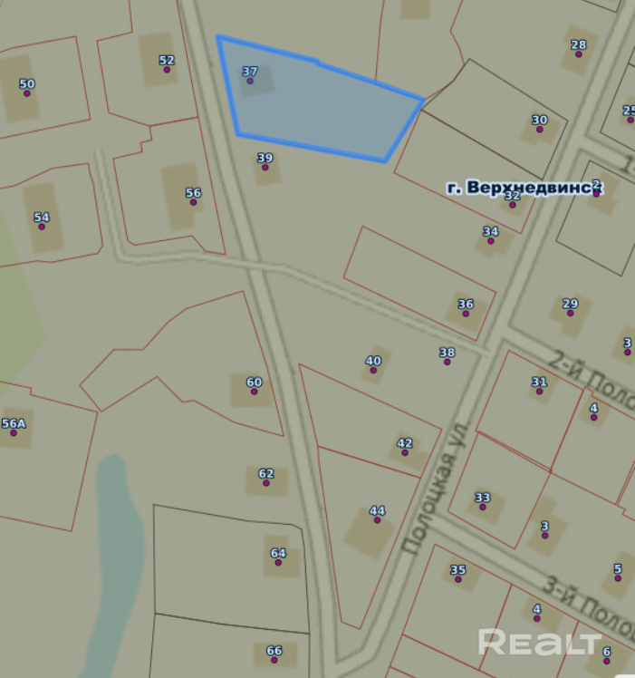 Участок по адресу Верхнедвинск, Витебская область