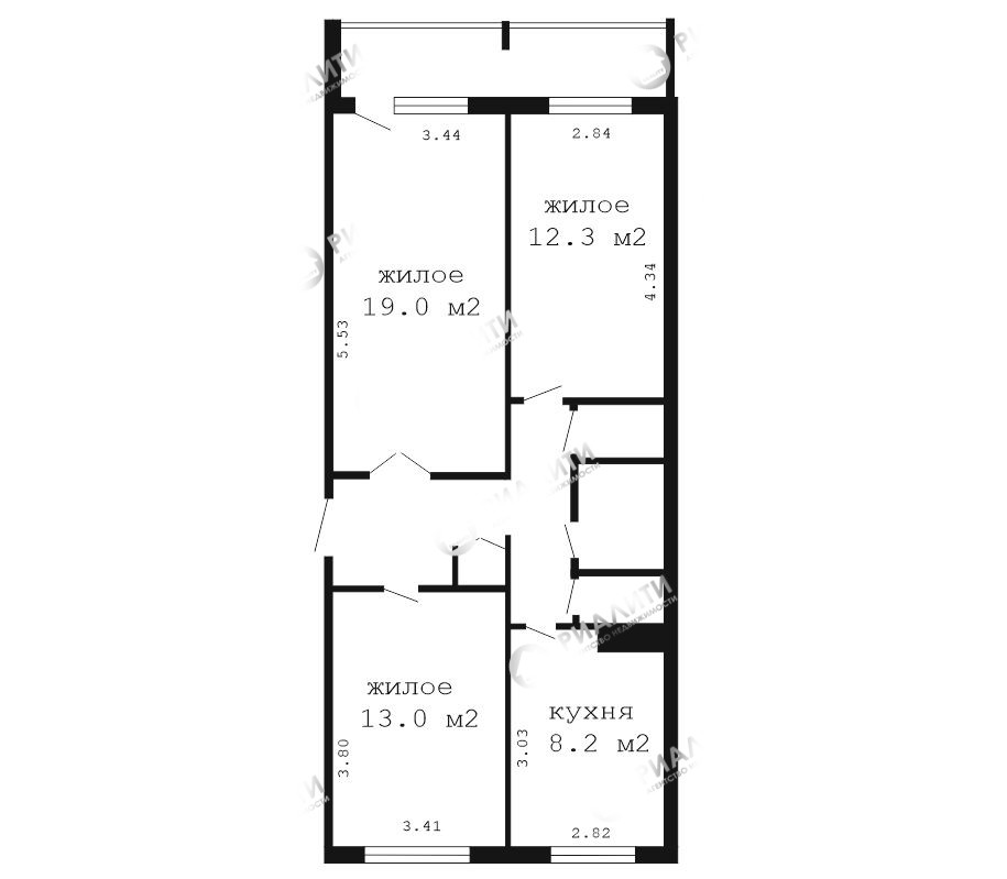 3-пакаёвая кватэра па адрасе Школьная ул., аг. Видомля, Брестская область