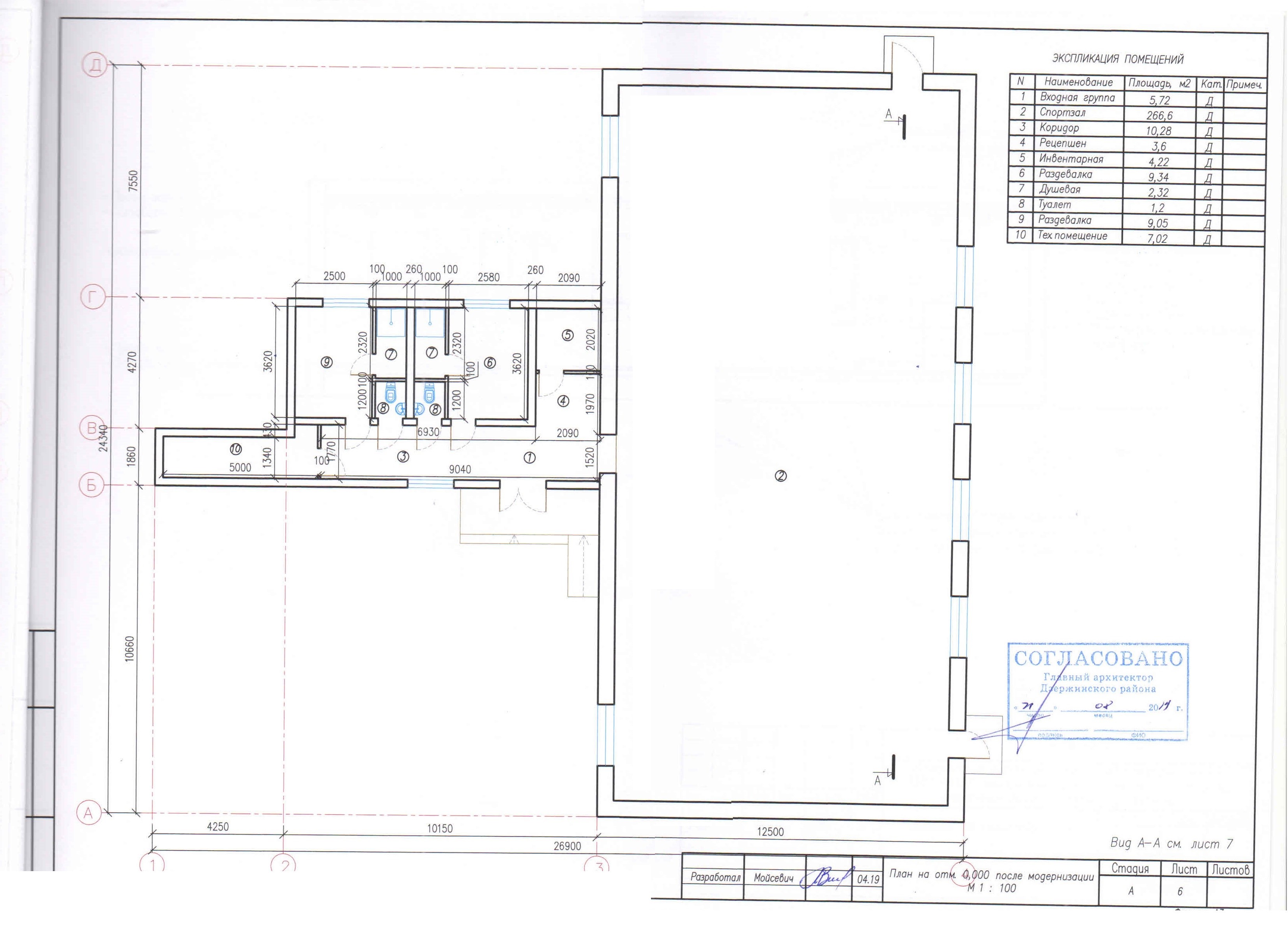 камерцыйнае памяшканне па адрасе г.Дзержинск, ул.Минская, 2 корп.2