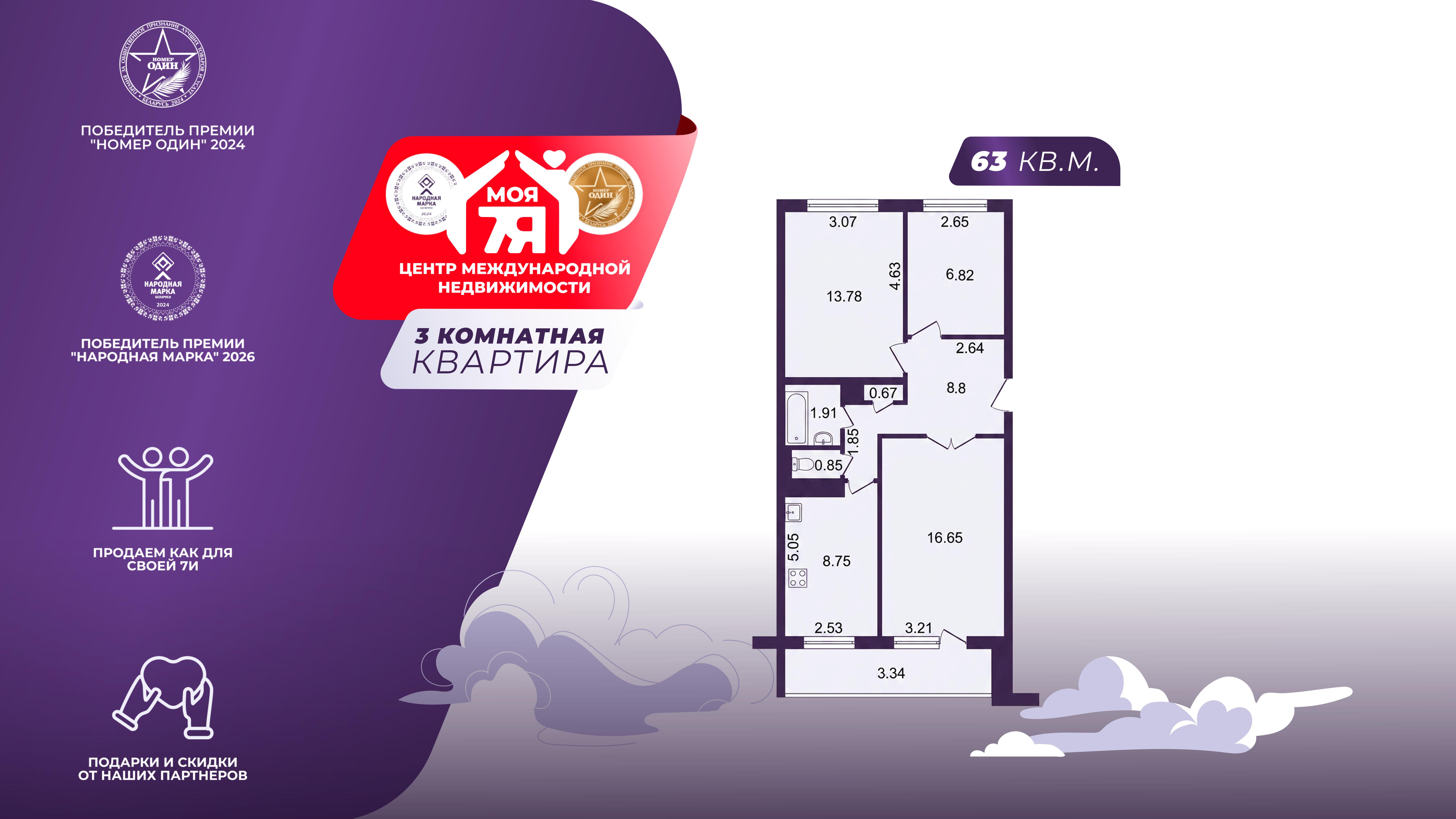 3-пакаёвая кватэра па адрасе г. Борисов, Гречко б-р, д. 19
