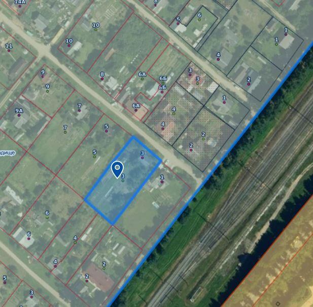Участак па адрасе п. Городище, Коласа ул., д. 3