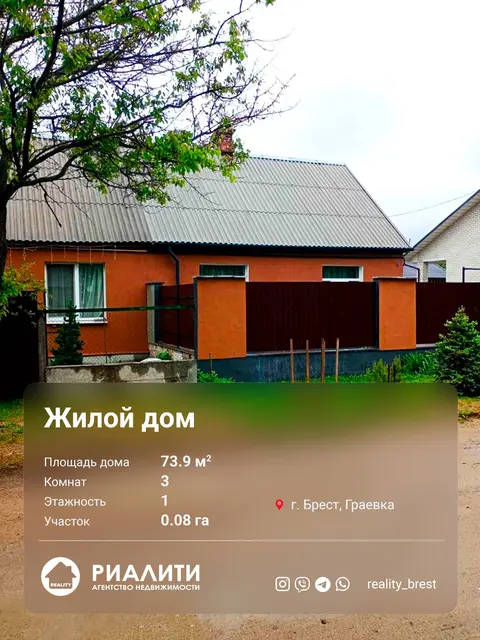  м² и участком сотки
