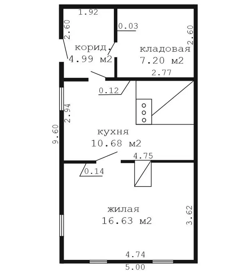 Дом, вул. Школьная, в. Старое Сяло, Жабінкаўскі раён