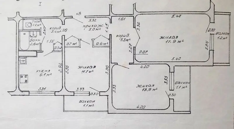 3-комнатная квартира по адресу г. Минск, Глебки ул., д. 108
