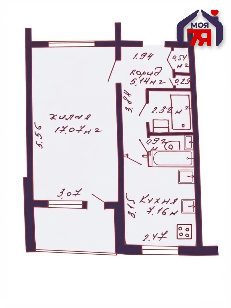 1-комнатная квартира, пр. Независимости, 127, Восток, Минск