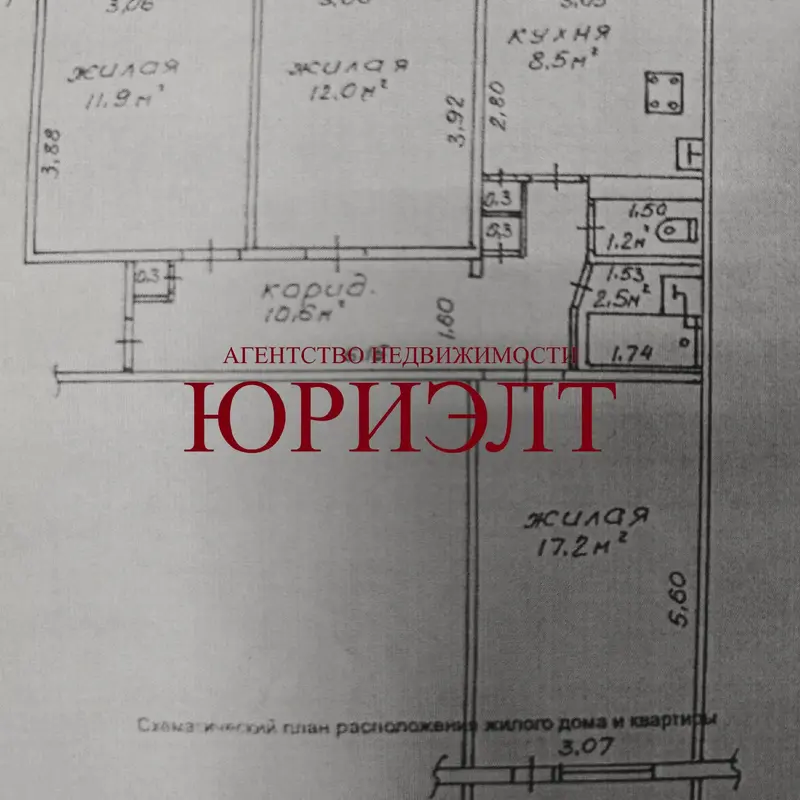 3-комнатная квартира, ул. Быховская, 113, Любенский, Гомель